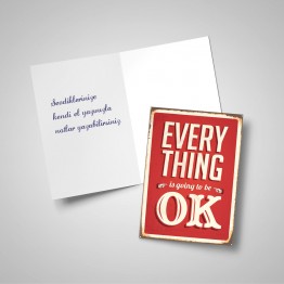 Everything is ok - Tebrik kartı